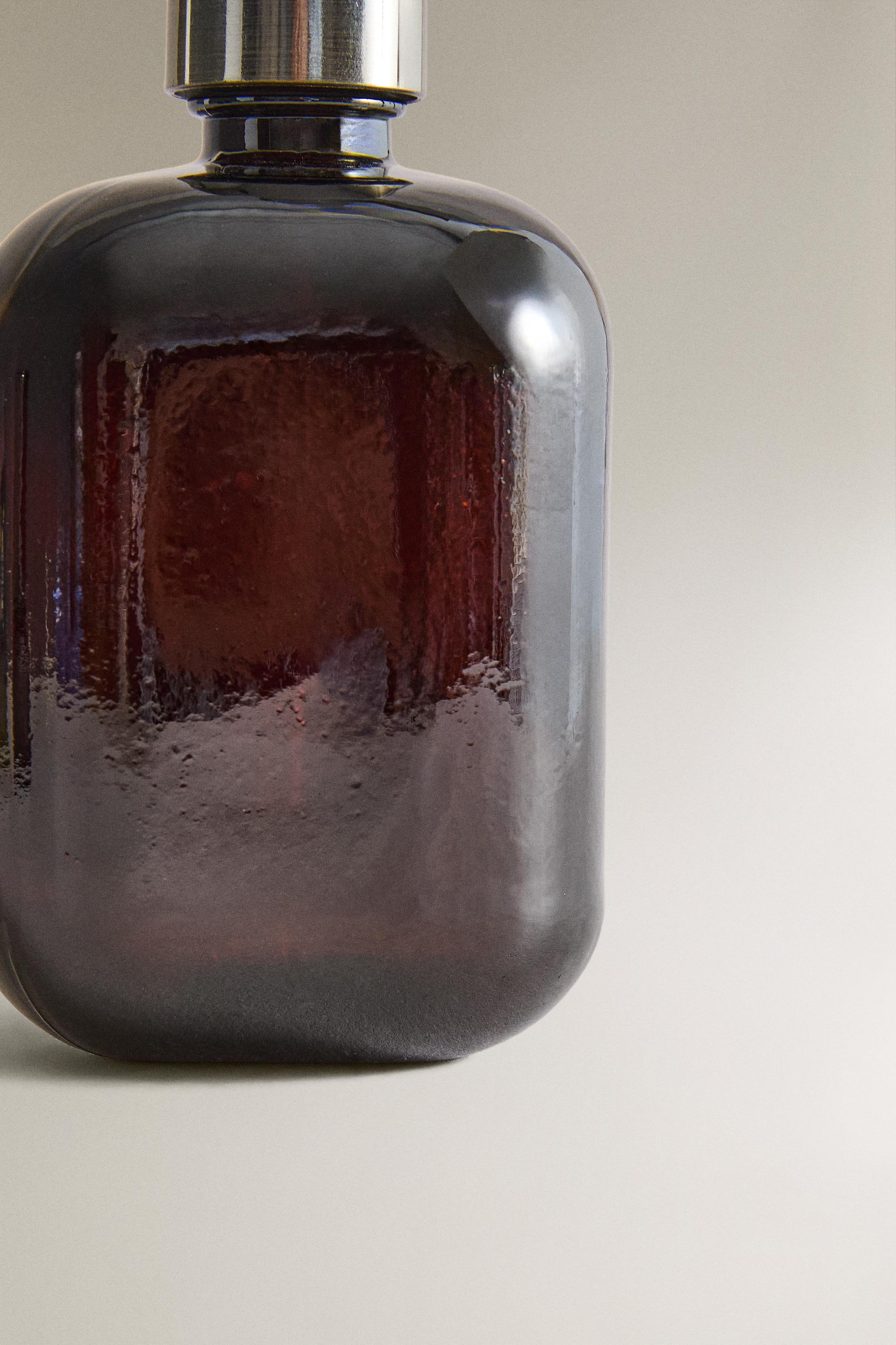 DARK GLASS SOAP DISPENSER